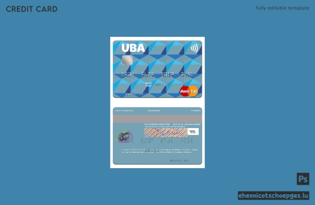 Beispielvorschau der Mastercard der United Bank of Albania